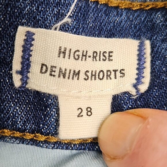 Madewell High-Rise Denim Short Glenoaks Wash Custom DIY Cutoffs 28 - Picture 7 of 10